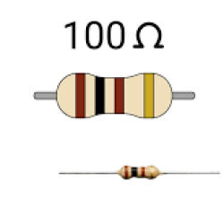 Resistor 100 Ohm 1/4Watt
